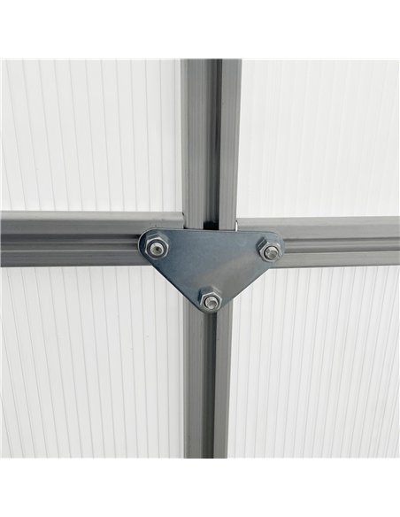 Outsunny 190 x 253 cm Walk-In Polycarbonate Greenhouse - Silver-Tone - pic 177782 | FastDaddyshop
