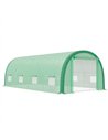 Outsunny 6 x 3(m) Polytunnel Greenhouse with Upgraded Structure, Mesh Door and Windows, 15 Plant Labels, Green