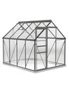 Outsunny 190 x 253 cm Walk-In Polycarbonate Greenhouse - Dark Grey