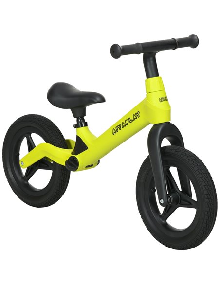 AIYAPLAY Balance Bike with Adjustable Seat and Handlebar, PU Wheels, No Pedal, Aged 30-60 Months up to 25kg - Green - pic 17784 | FastDaddyshop