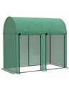 Outsunny 200 x 100cm Walk-In Greenhouse, with Zipped Doors - Green