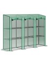 Outsunny 46 x 215cm Nine-Shelf Greenhouse - Green