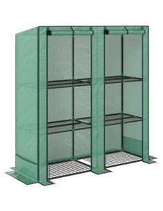 Outsunny Three-Tier Mini Greenhouse - Green