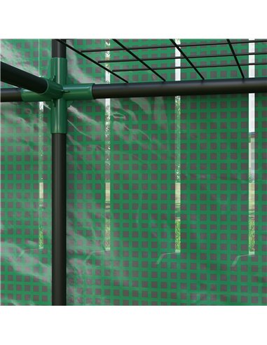 Outsunny Three-Tier Mini Greenhouse - Green