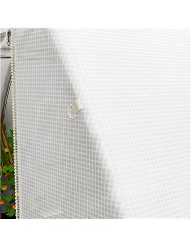 Outsunny 4 x 3 x 2m Polytunnel Greenhouse Replacement Cover ONLY Winter Garden Plant PE Cover for Tunnel Walk-in Greenhouse with