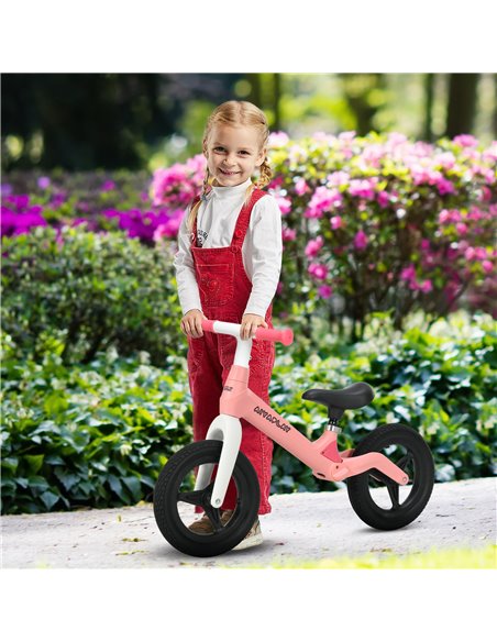 AIYAPLAY Balance Bike with Adjustable Seat and Handlebar, PU Wheels, No Pedal, Aged 30-60 Months up to 25kg - Pink - pic 17794 | FastDaddyshop