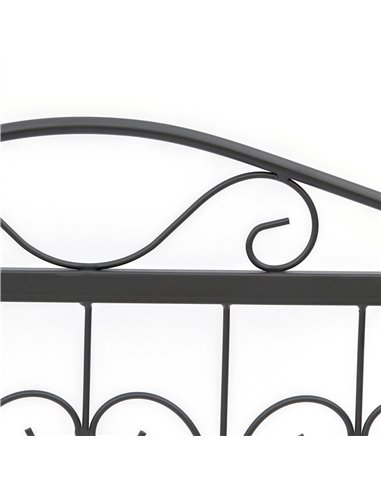 Outsunny Decorative Garden Fencing, 8PCs Outdoor Picket Fence Panels, Rustproof Metal Wire Landscape Flower Bed Border Edging An