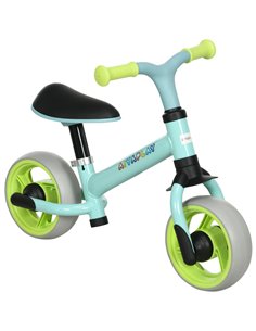 AIYAPLAY 8" Balance Bike, Lightweight Training Bike for Children, with Adjustable Seat, EVA Wheels, Easy installation - Green