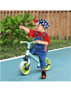 AIYAPLAY 8" Balance Bike, Lightweight Training Bike for Children, with Adjustable Seat, EVA Wheels, Easy installation - Green 2