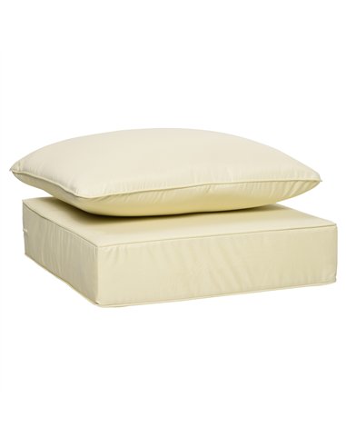 Outsunny 4 Pieces Outdoor Seat and Back Cushion Set Patio Deep Seating Chair Replacement Cushion, Beige