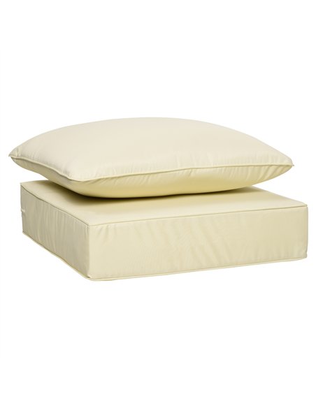 Outsunny 4 Pieces Outdoor Seat and Back Cushion Set Patio Deep Seating Chair Replacement Cushion, Beige - pic 178059 | FastDaddyshop