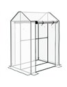 Outsunny Green House, Mini Greenhouse with 2 Roll-up Doors, Vent Holes and Reinforced Cover, 100 x 80 x 150cm