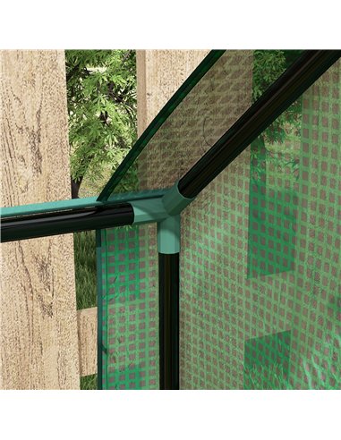 Outsunny 61 x 61cm Garden Planter Bed, with Cover - Green and Silver