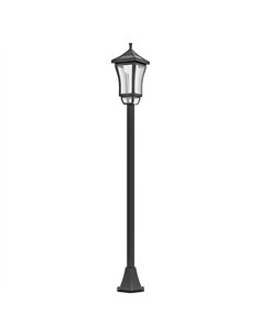 Outsunny 1.3 m Garden Lamp Post Light, LED Outdoor Solar Post Lights, Waterproof IP44 for Patio, Garden, Pathway, Cool White