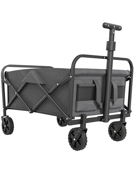 Outsunny 62L Festival Trolley on Wheels, Garden Folding Trolley Cart, 120kg Heavy Duty Collapsible Folding Wagon with Adjustable - pic 178116 | FastDaddyshop