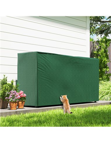 Outsunny Firewood Rack with Waterproof Cover, Heavy Duty Metal Log Store Indoors, Log Storage Holder for Outdoor Indoor Fireplac