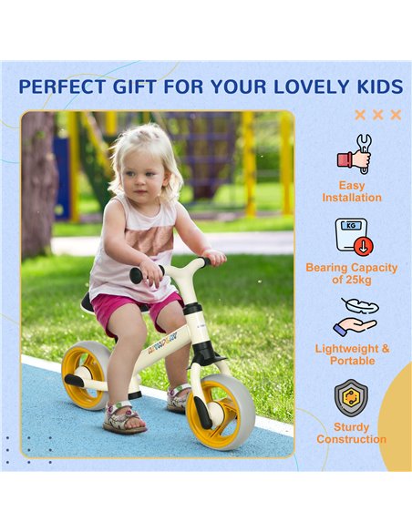 AIYAPLAY 8" Balance Bike, Lightweight Training Bike for Children, with Adjustable Seat, EVA Wheels, Easy installation - Orange - pic 17816 | FastDaddyshop