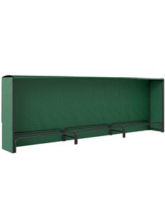 Outsunny Firewood Rack with Waterproof Cover, Heavy Duty Metal Log Store Indoors, Log Storage Holder for Outdoor Indoor Fireplac