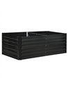 Outsunny Raised Beds for Garden, Galvanised Steel Outdoor Planters with Multi-reinforced Rods, 180 x 90 x 59 cm, Black