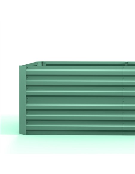 Outsunny Raised Beds for Garden, Galvanised Steel Outdoor Planters with Multi-reinforced Rods, 180 x 90 x 59 cm, Light Green - pic 178230 | FastDaddyshop