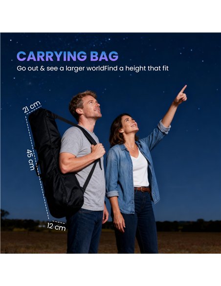 Outsunny Astronomy Telescope for Adults and Beginners with 70 mm Aperture, Carry Bag, White - pic 178303 | FastDaddyshop