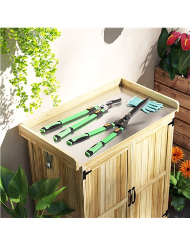 Outsunny 2 Pcs Garden Shears Set, Tree Lopper, Hedge Shears with Telescopic Extendable Handles, Garden Shears for Hedges, Shrubs
