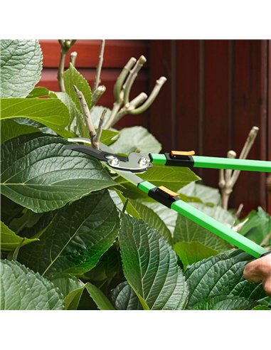 Outsunny 2 Pcs Garden Shears Set, Tree Lopper, Hedge Shears with Telescopic Extendable Handles, Garden Shears for Hedges, Shrubs