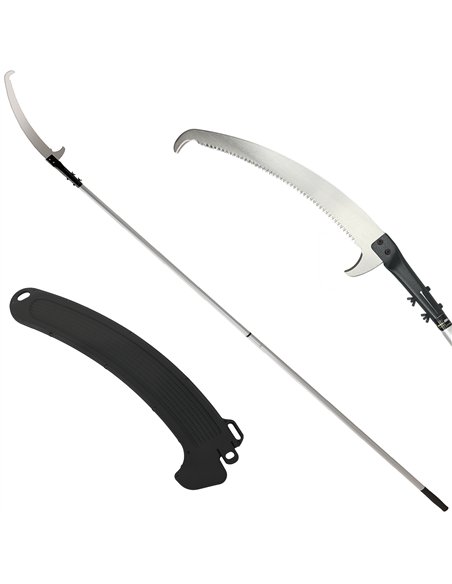 Outsunny Manual Pole Saw, 1.8-2.9 m Extendable Tree Pruner, Tree Lopper Long Reach Telescopic with Extendable Handle & 40 cm Saw - pic 178368 | FastDaddyshop