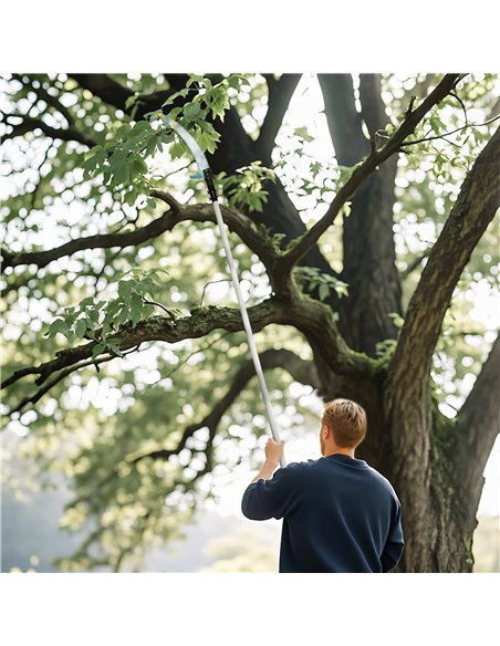 Outsunny Manual Pole Saw, 1.8-2.9 m Extendable Tree Pruner, Tree Lopper Long Reach Telescopic with Extendable Handle & 40 cm Saw - pic 178369 | FastDaddyshop