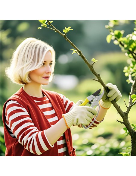 Outsunny 8" Garden Secateurs, Pruning Shears Heavy Duty with Sharp SK5 Blade, Bypass Pruners with Safety Lock and Non-Slip Handl - pic 178383 | FastDaddyshop