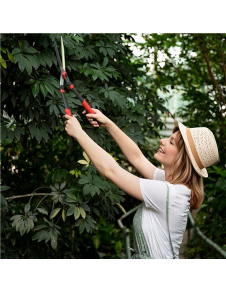 Outsunny Garden Shears, 63.5 cm Heavy Duty Hedge Shears with Razor-Sharp Blades, Comfort Grip and Tension Adjuster for Hedges, S - pic 178396 | FastDaddyshop