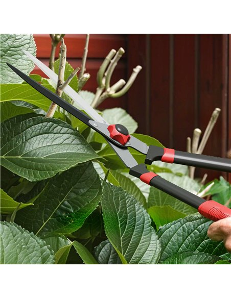 Outsunny Garden Shears, 63.5 cm Heavy Duty Hedge Shears with Razor-Sharp Blades, Comfort Grip and Tension Adjuster for Hedges, S - pic 178401 | FastDaddyshop