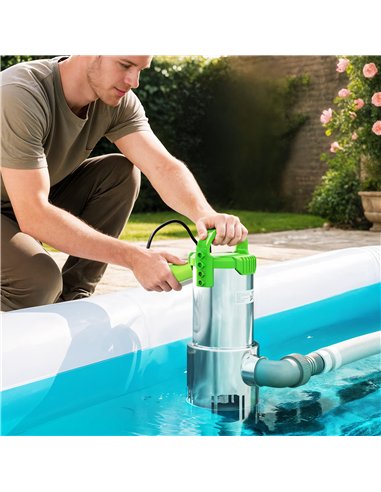 Outsunny 1100W Submersible Water Pump for Dirty/Clean Water, 18500L/H Electric Sump Pump with Float Switch, Drain Water from Gar
