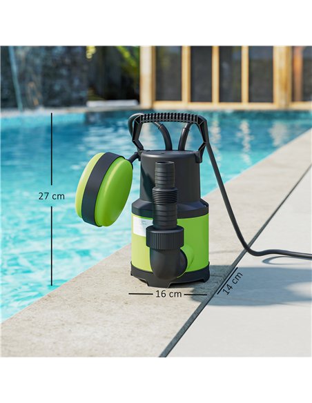 Outsunny 400W Submersible Water Pump for Dirty/Clean Water, 9000L/H Electric Sump Pump with Float Switch, Drain Water from Garde - pic 178415 | FastDaddyshop
