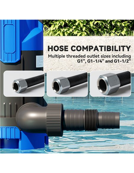 Outsunny 750W Submersible Water Pump for Dirty/Clean Water, 20000L/H Electric Sump Pump with Float Switch, Drain Water from Gard - pic 178427 | FastDaddyshop