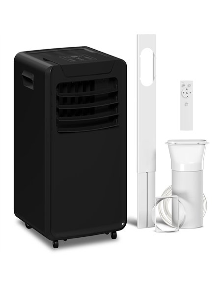 HOMCOM Air Conditioning Unit 10000 BTU, 4-in-1 Portable Air Conditioner with Remote Control, LED Display, 2 Speeds, Black - pic 178511 | FastDaddyshop