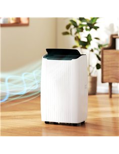 HOMCOM 12000 BTU 5-in-1 Portable Air Conditioner with Cool, Heat, Dehumidifier, Fan, Sleep, WiFi Voice Control, White 2