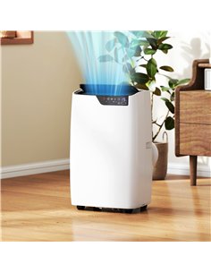 HOMCOM Portable Air Conditioner 12000 BTU, 4-in-1 AC Unit with Cool, Dehumidifier, Fan, Sleep Mode, WiFi Voice Remote Control 2