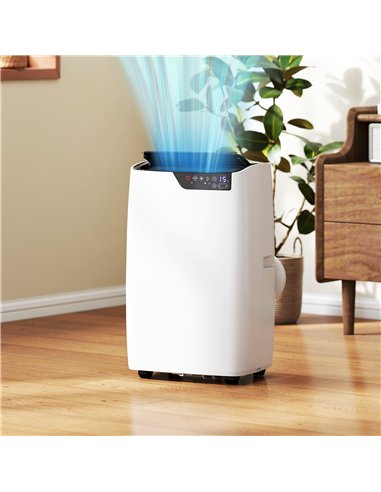 HOMCOM Portable Air Conditioner 12000 BTU, 4-in-1 AC Unit with Cool, Dehumidifier, Fan, Sleep Mode, WiFi Voice Remote Control