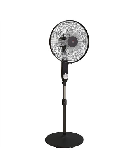 HOMCOM 40 cm Pedestal Standing Floor Fan, Oscillation Cooling Fan with Remote Control, Black - pic 178637 | FastDaddyshop