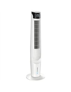 HOMCOM Air Cooler with LED Display and Remote Control, Oscillating Ice Cooling Fan with 3 Speeds, 4 Modes, 12 Hour Timer, White