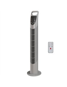 HOMCOM Tower Fan Oscillating 3 Speeds 3 Winds 40W w/ RC Timer Quiet - Grey