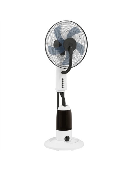 HOMCOM Spray Misting Fan, Floor Fan with Water Mist Spray, 70° Oscillation, Tilt Head, 3 Speeds, 2.8L Water Tank, White - pic 178709 | FastDaddyshop