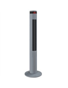 HOMCOM Oscillating Tower Fan Remote Control 3 Speed Modes Cooling Machine, Grey
