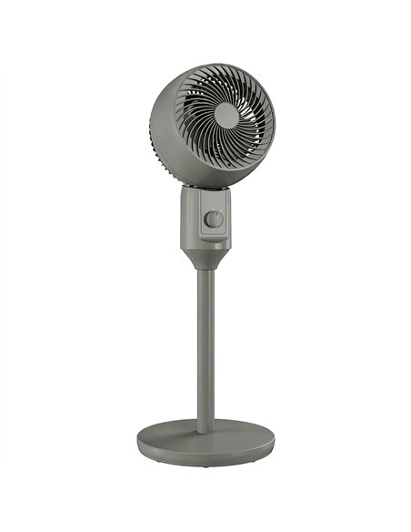 HOMCOM Air Circulator Fan Pedestal Cooling Fan with 3 Speed and Carry Handle, 9 Inch, Grey - pic 178763 | FastDaddyshop