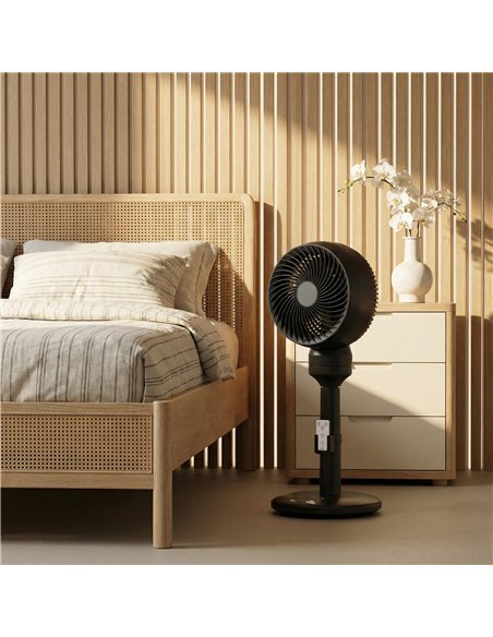 HOMCOM Air Circulator Fan Pedestal Cooling Fan with 3 Speed 3 Mode and Remote Control, 9 Inch, Black - pic 178789 | FastDaddyshop