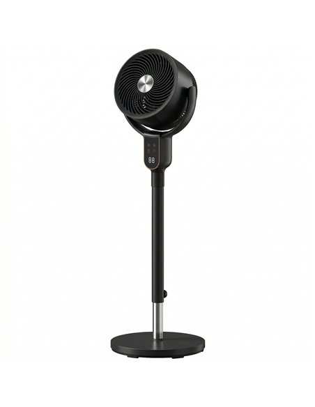 HOMCOM 20 dB Silent Standing Fan for Bedroom, 42" Pedestal Fan with Remote, 90° Oscillating, 8 Speeds, Remote Control, Black - pic 178889 | FastDaddyshop