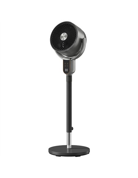 HOMCOM 20 dB Silent Standing Fan for Bedroom, 42" Pedestal Fan with Remote, 90° Oscillating, 8 Speeds, Remote Control, Grey - pic 178952 | FastDaddyshop