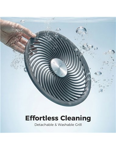 HOMCOM 20 dB Silent Standing Fan for Bedroom, 42" Pedestal Fan with Remote, 90° Oscillating, 8 Speeds, Remote Control, Grey