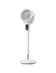 HOMCOM 20 dB Silent Standing Fan for Bedroom, 42" Pedestal Fan with Remote, 90° Oscillating, 8 Speeds, Remote Control, White